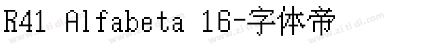 R41 Alfabeta 16字体转换